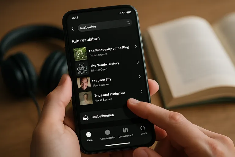 Boeken op Spotify zoeken en luisteren